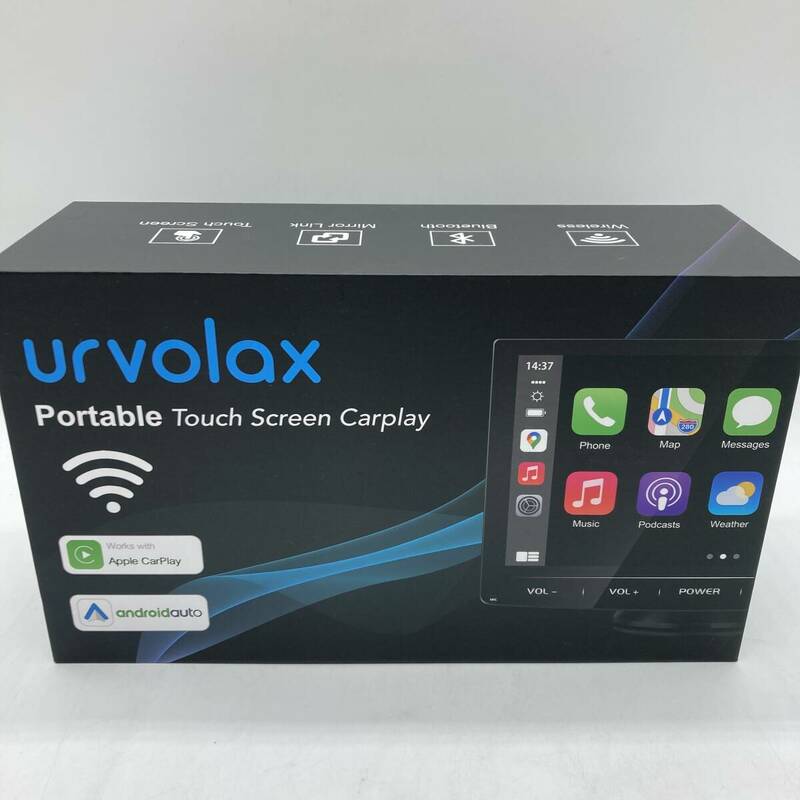 【通電確認済】URVOLAX UR72C カーナビ カーオーディオ Apple CarPlay＆Android Auto対応 ポータブルナビ /Y20671-F2