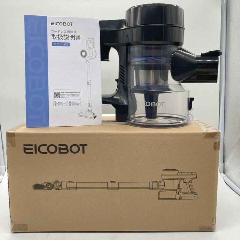 【通電のみ確認済】EICOBOT A13 LED掃除機 コードレス 20000Pa 吸引 着脱式バッテリー 1.5L大容量ダストカップ /Y21058-C3