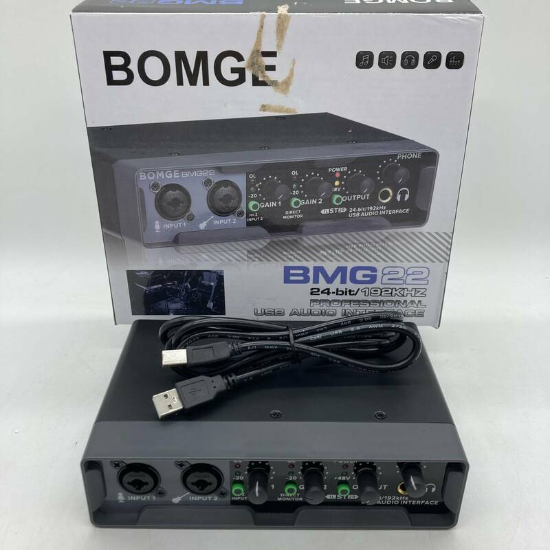 【未検品】BOMGE USB オーディオ インターフェイス (24 ビット/192 kHz) /Y21073-A1