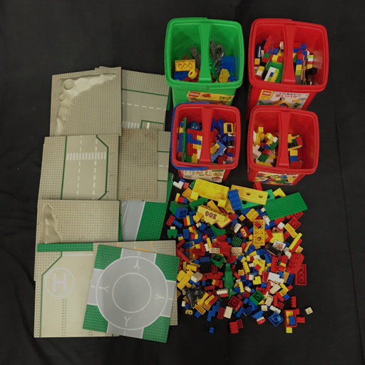 レゴ 赤いバケツ 他 レゴデュプロ 等 ブロック ホビー 多数まとめセット LEGO