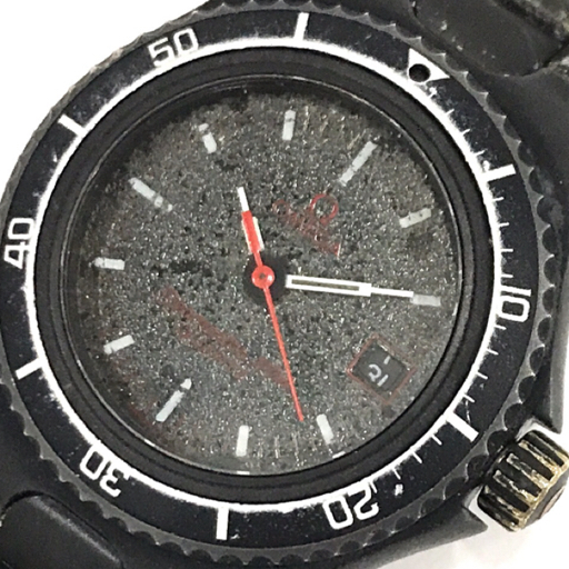 オメガ シーマスター レディース クォーツ 腕時計 SS 稼働品 純正ブレス ブラック ファッション小物 OMEGA