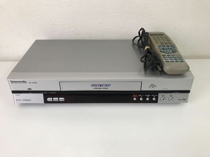 D/ Panasonic パナソニック VHS ビデオデッキ NV-HV60-S 2003年製 動作品