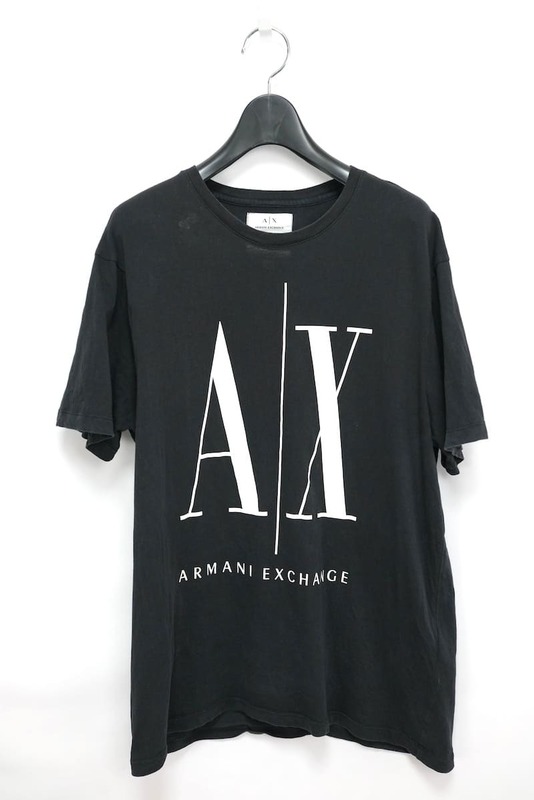 ARMANI EXCHANGE アルマーニ エクスチェンジ 半袖 Tシャツ レディース クルーネック カットソー ロゴ コットン BLACK Mサイズ 8NZTPA ZJH4Z
