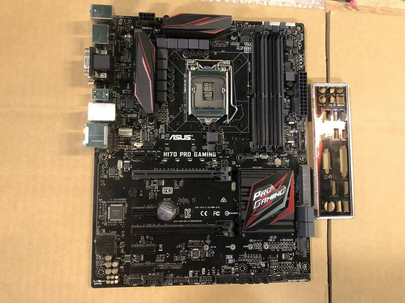 ★中古品 BIOS確認 MSI H170 PRO GAMING LGA1151 マザーボード IOパネル付属★