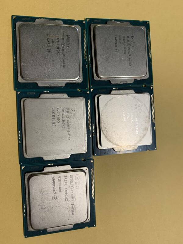 CPU Intel Core i3-4160 5セット中古動作品