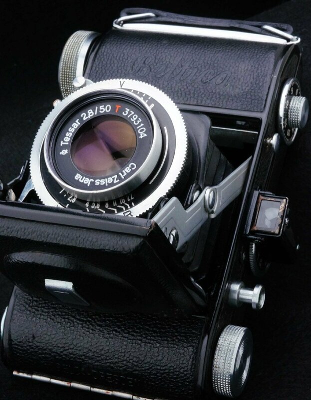 Belca Beltica Carl Zeiss Jena Tessar 50mm F2.8 35mm判の小型フォールディングカメラ!! 0522