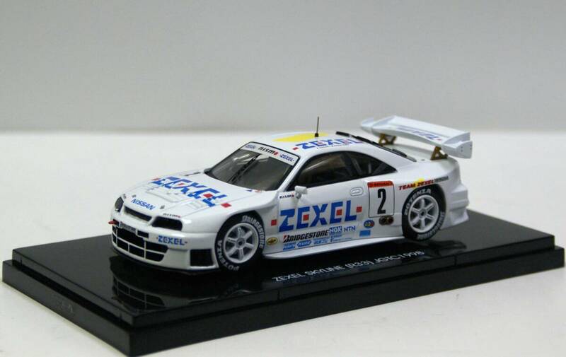 【エブロ】1/43 ZEXEL スカイライン GT-R (R33) #2 鈴木亜久里/影山正彦 1998年 JGTC出場車(商品№ 44193 )のダイキャスト製ミニカー