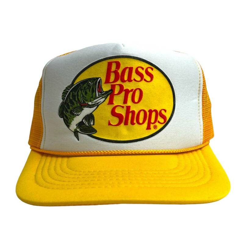 【キャップ/帽子】キャップ BASS PRO SHOPS メッシュキャップ トラッカーキャップ ツートンカラーキャップ イエロー 黄色