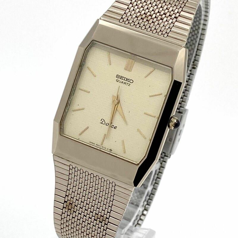 SEIKO Dolce 腕時計 バーインデックス 3針 クォーツ quartz ゴールド 金 セイコー ドルチェ Y779
