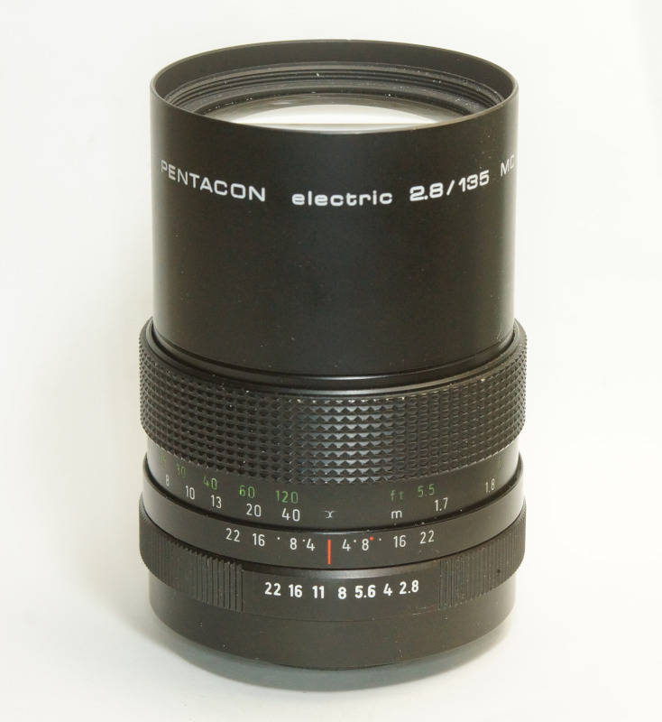 ドイツ製 PENTACON electric 2.8/135 MC M42 161N-261 後期型 ブラック マルチコート