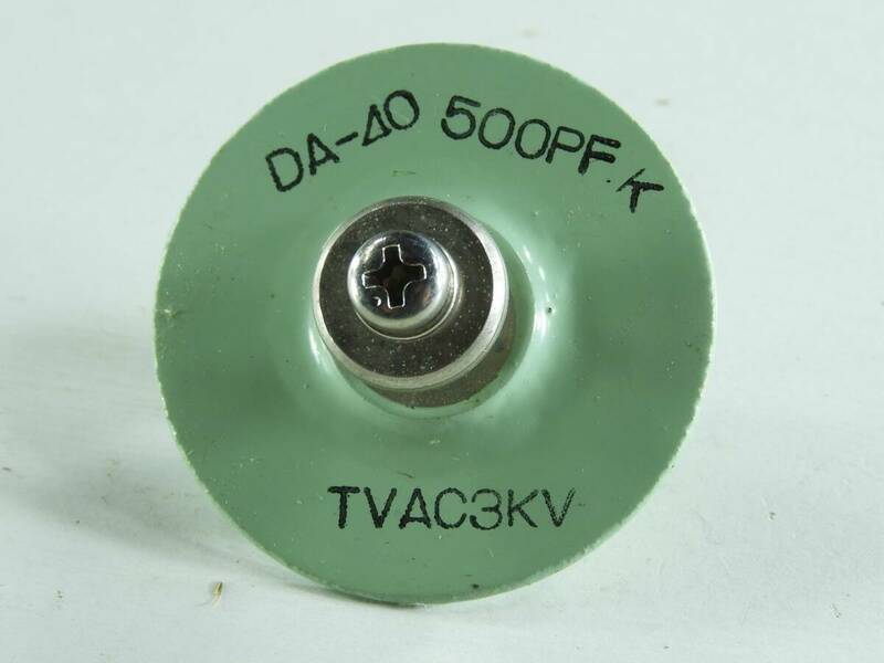 高圧 セラミック コンデンサ DA-40 500PF TVAC3KV KOSYUHA 2.5KVA