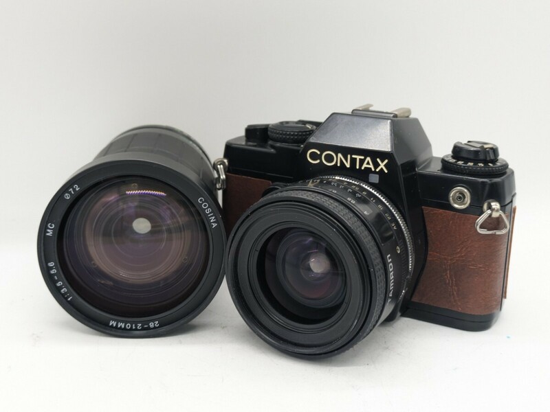 完動品！CONTAX 139Quartz TAMRON 24mm F2.5 アダプトールその他セット フィルムカメラ