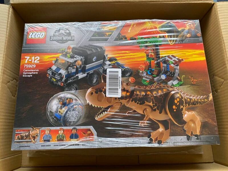 レゴ LEGO ジュラシック・ワールド カルノタウルス対ジャイロスフィア 75929 国内正規品　新品未開封