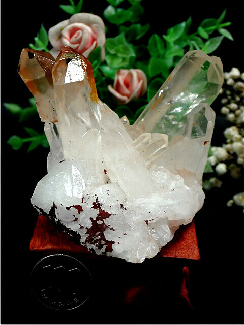 「在庫処分」◆超強いパワーヒマラヤ産天然水晶クラスター176B6-42B74b