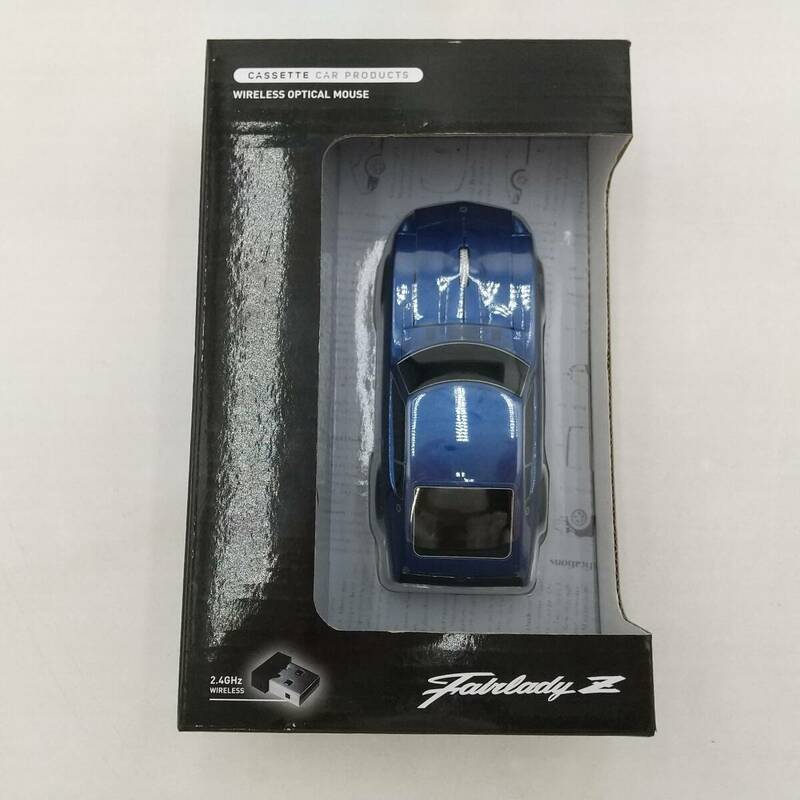 玩S81 無線マウス【動作確認済み】日産 フェアレディZ 240Z ブルー USB ワイヤレスナノ（電池式）光学式マウス