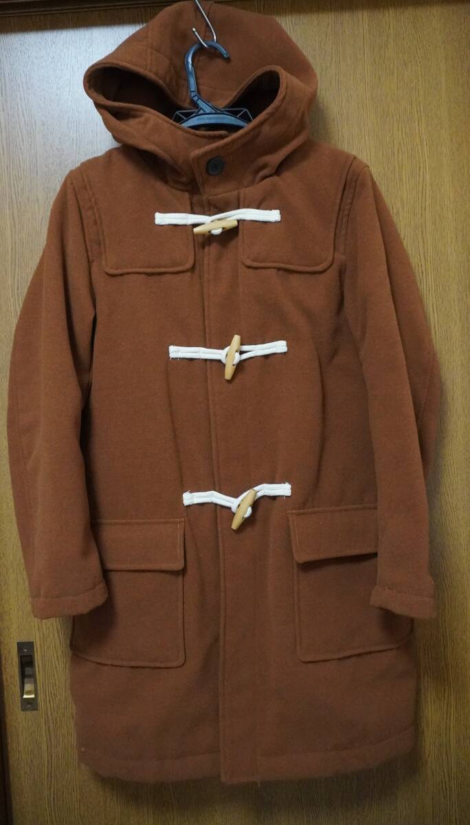 Navy ダッフルコート ロングコート 茶系 Sサイズ 