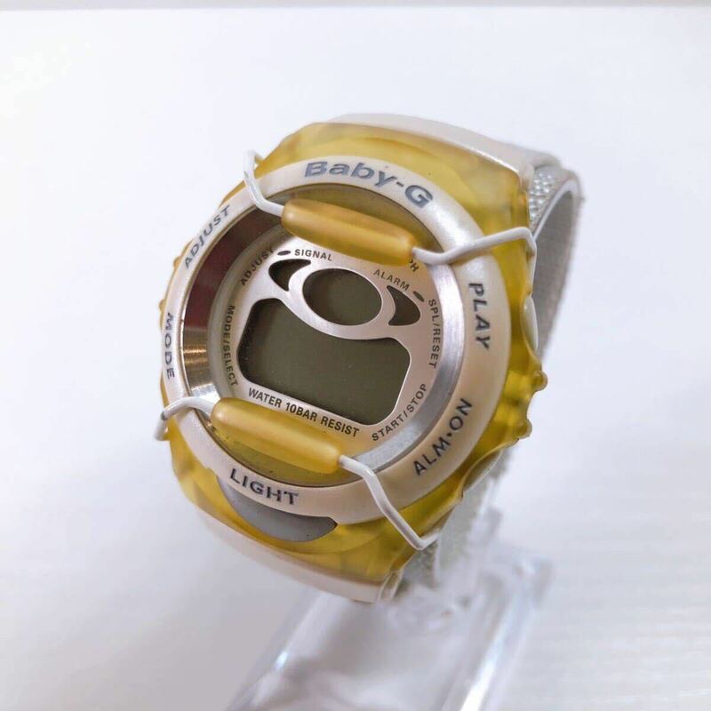 166【中古】CASIO Baby-G BGM-100 カシオ ベビーG レディース腕時計 クォーツ デジタル 動作未確認 ベビージー 現状品