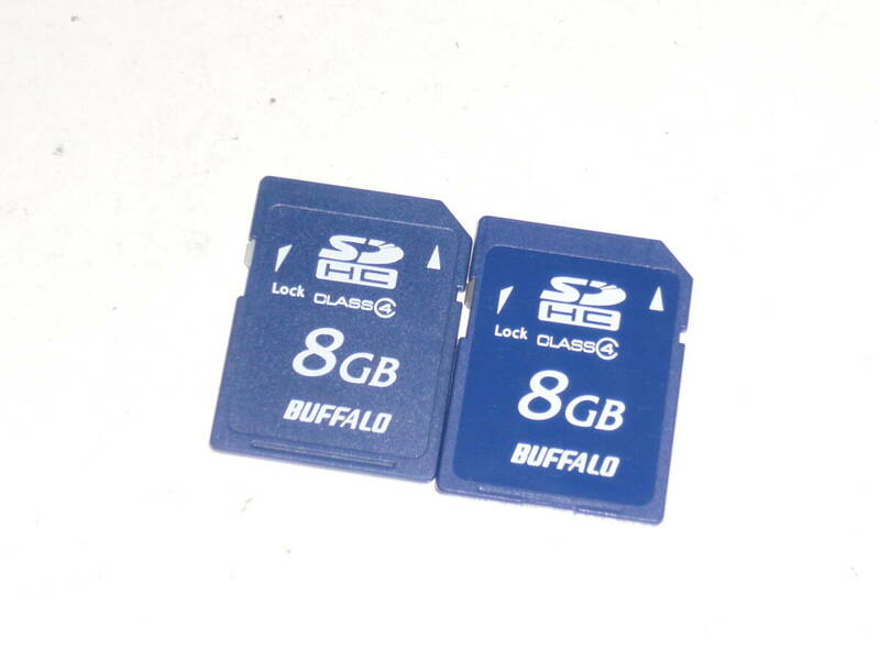 動作保証！BUFFALO SDHC 8GB クラス④ 2枚セット