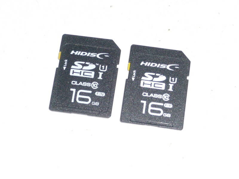 動作保証！SDHC 16GB クラス⑩　２枚セット