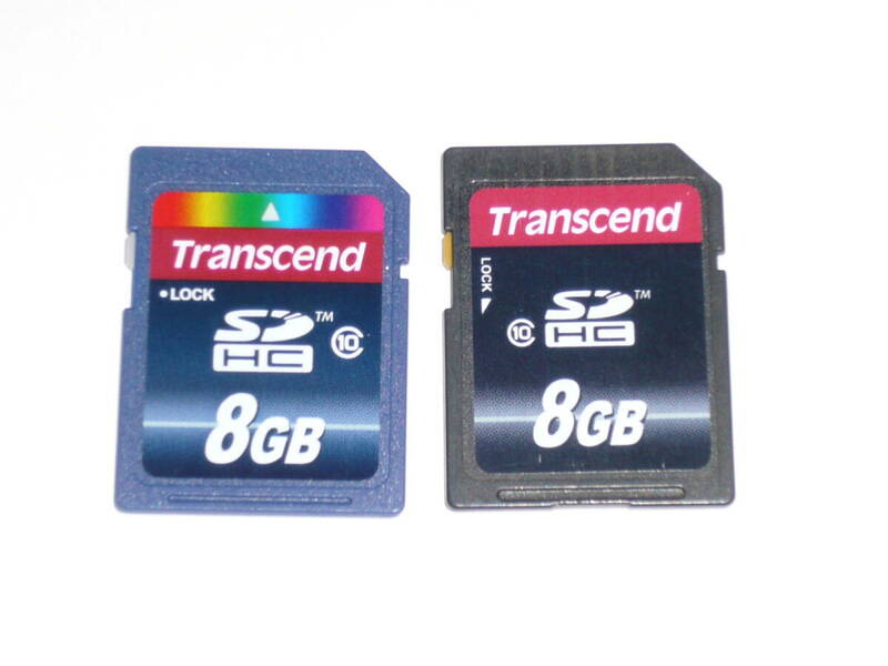 Transcend SDHCカード 8GB クラス⑩ 2枚セット