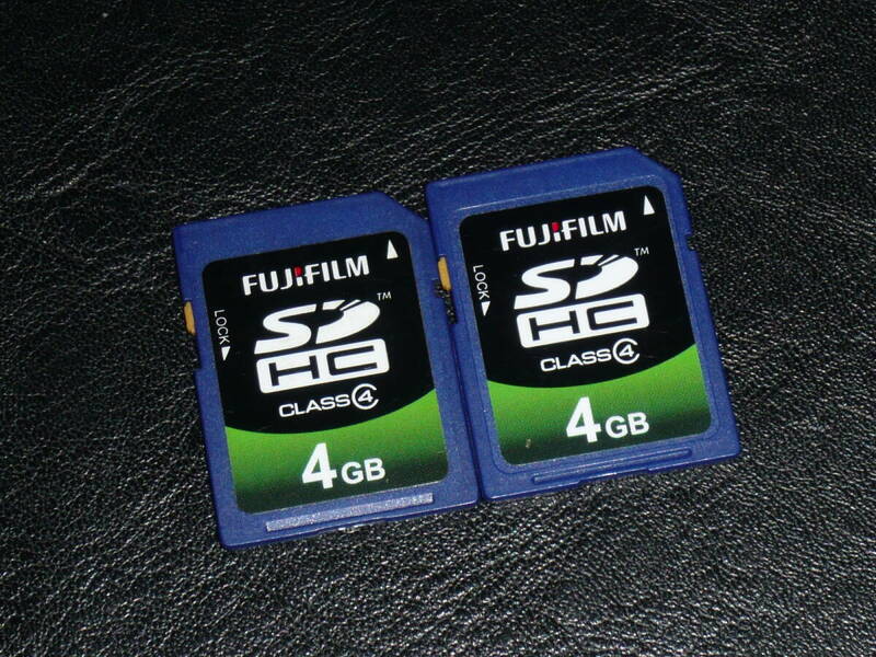 動作保証！FUJIFILM SDHC 4GB クラス④ 2枚セット