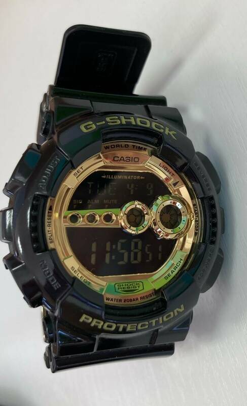 【5011】CASIO カシオ G-SHOCK ジーショック PROTECTION プロテクション GD-100GB メンズ 腕時計 稼働