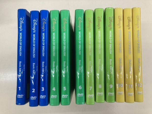 #6050 Disney ディズニー WORLD OF ENGLISH ワールドオブイングリッシュ Basic ABCs+ DVD12巻セット