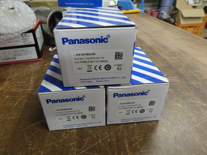 たぶん 未使用 3個 セット パナソニック Panasonic AKW4804B 分割型 電流 センサ (CT)