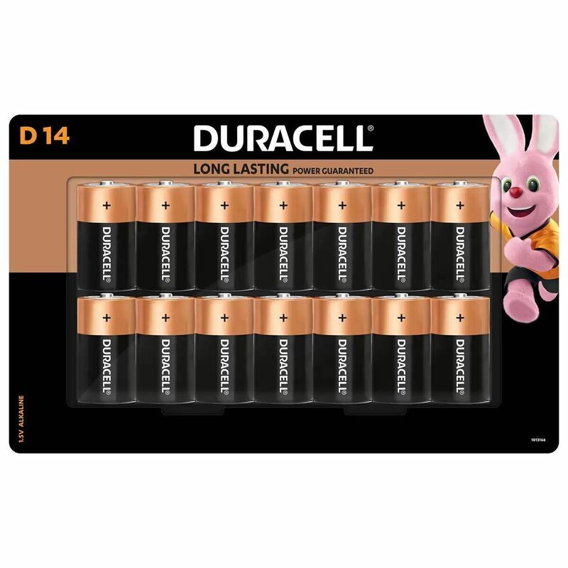 DURACELL アルカリ単1乾電池14本