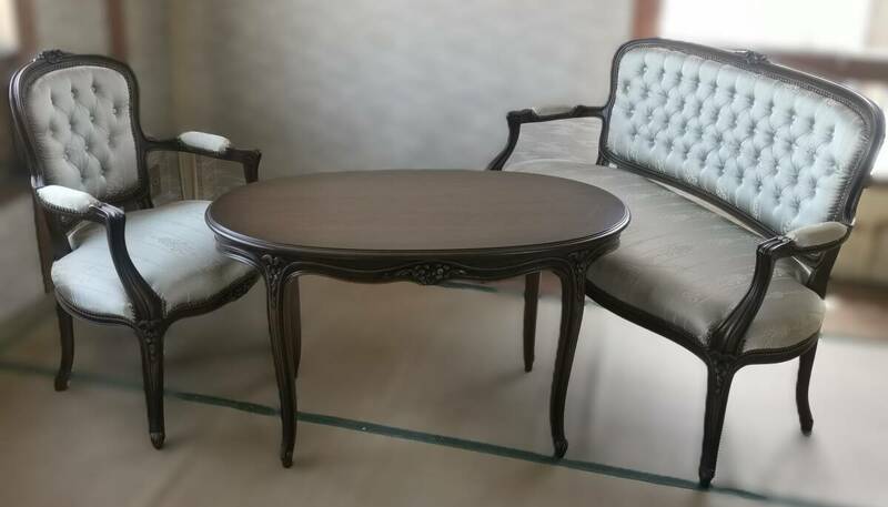 カリモク domani ドマーニ テーブル 椅子 ソファ リビングセット ダイニングセット 家具 ロココ様式 洋風#12692