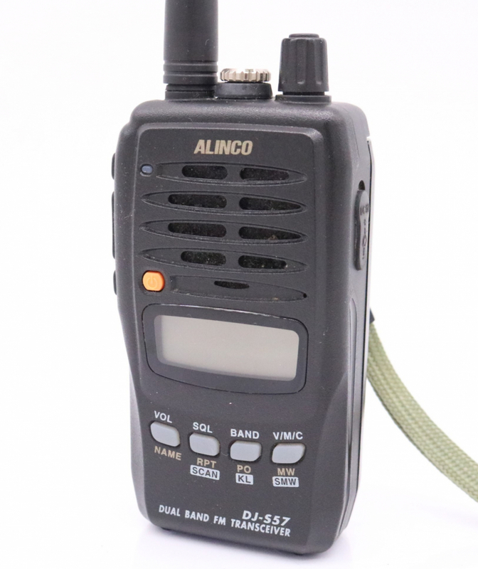 【ト滝】ALINCO アルインコ DJ-S57 デュアルバンド FMトランシーバー DUAL BAND FM TRANSCEIVER 無線機 ブラック DE985DEM06