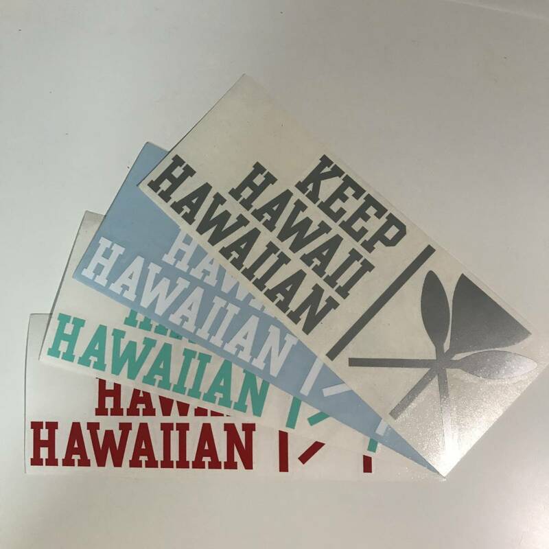 KEEP HAWAII HAWAIIAN KHH キープハワイハワイアン ステッカー HILIFE UDOWN IN4MATION 808ALLDAY 808 ALL DAY FMHI USDM HDM ⑥
