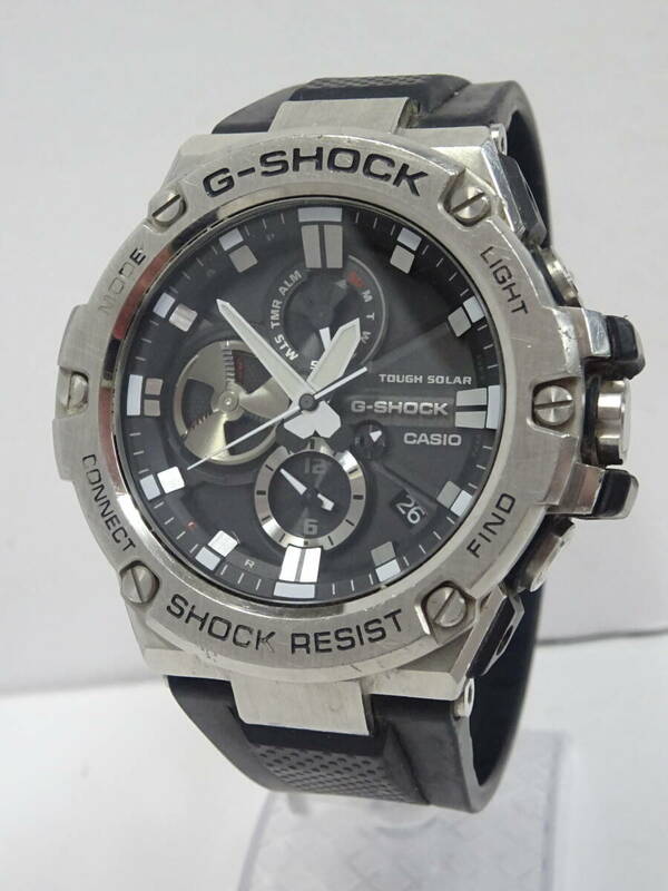 (つ-U-593)G-SHOCK ジーショック 腕時計 GST-B100 デジタル/アナログ タフソーラー CASIO カシオ 動作品 中古
