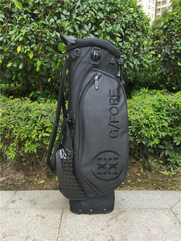 未使用 Golf Bag 　キャディーバック ゴルフバッグ PU レザー,9型，4kg