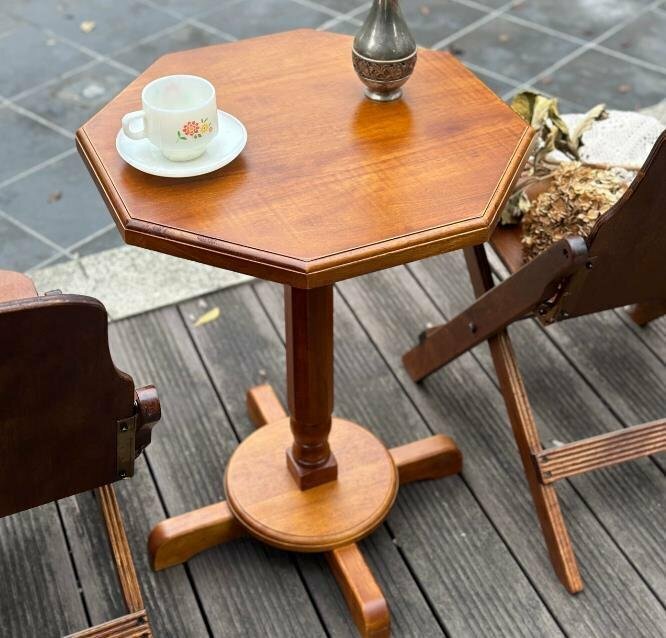 ゴム製木製、小さな丸テーブル、コーヒーテーブル、コーヒーテーブル、ティーテーブル