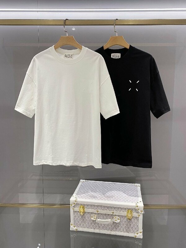 Maison Margiela マルタンマルジェラ メンズ　Tシャツ　イラスト　半袖　コットン　M-3XL　サイズ選択可能　MM6　ブラック
