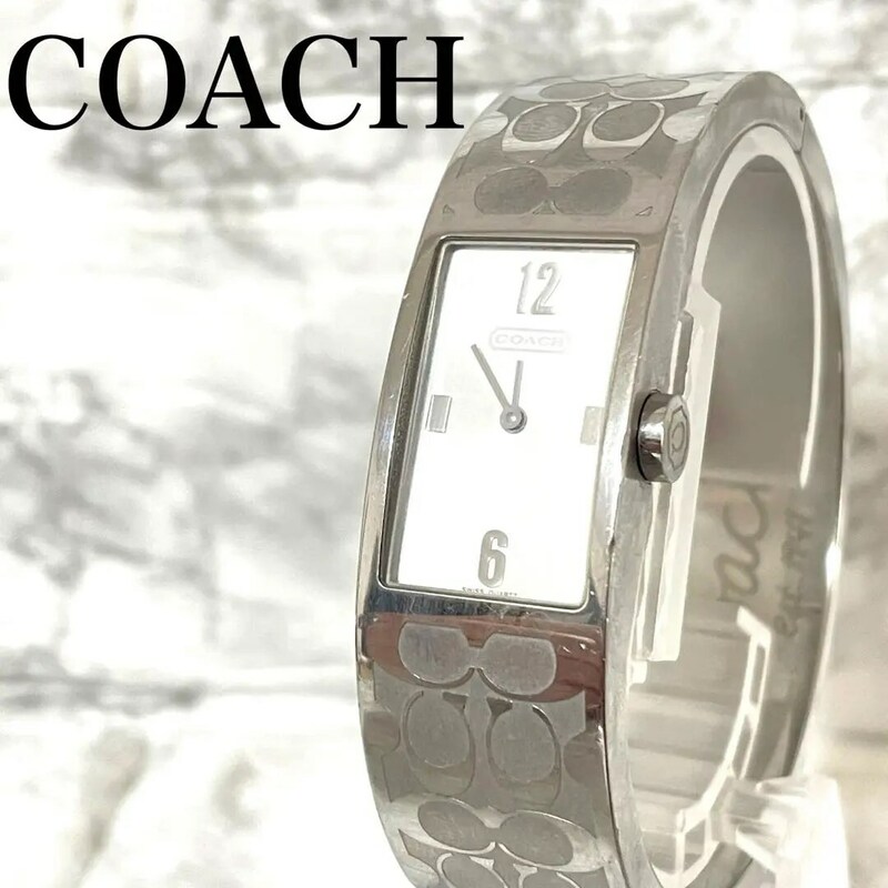 稼動品　COACH コーチ　シグネチャーバングル　腕時計