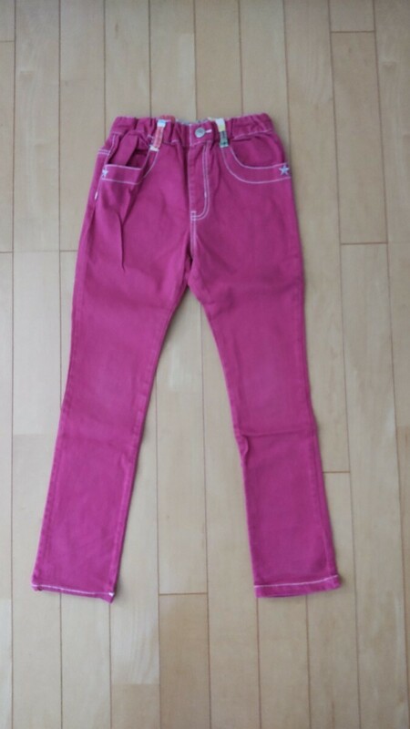 ジャンクストア デニム カラージーンズ デニムパンツ 130サイズ ピンク 試着のみ 男の子 カッコいい ジーパン