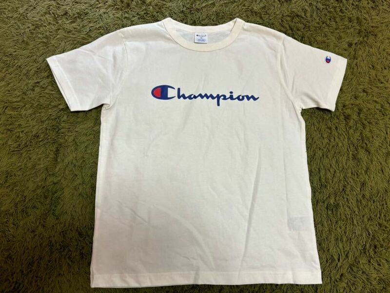 【未使用品】160 Champion 半袖Tシャツ ホワイト ロゴT