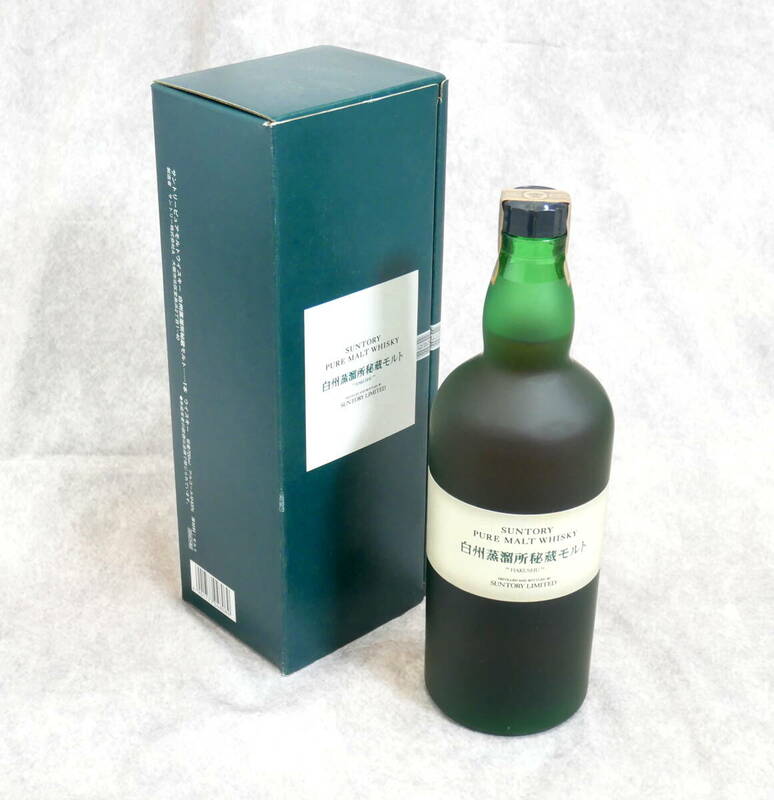 ▲(R603-B247)古酒 未開栓 サントリー Suntory Pure Malt Whisky 白州蒸留所秘蔵モルト 700ml 43％ 箱付き