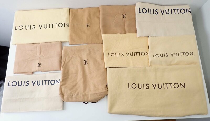 10枚セット ヴィトン 大小さまざま バッグ用 保存袋 布袋 5
