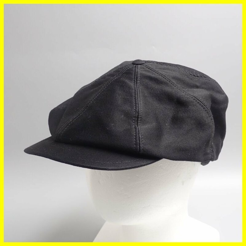 □AUBERGE/オーベルジュ GASTON/ガストン キャスケット 頭周約59.5cm/ブラック/ハンチング/帽子&1137500199