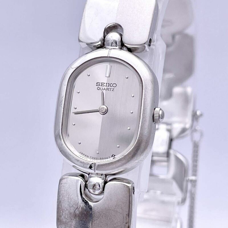 SEIKO セイコー 7320-5340 腕時計 ウォッチ クォーツ quartz PDP 銀 シルバー レディース ブレスウォッチ ツートン P280