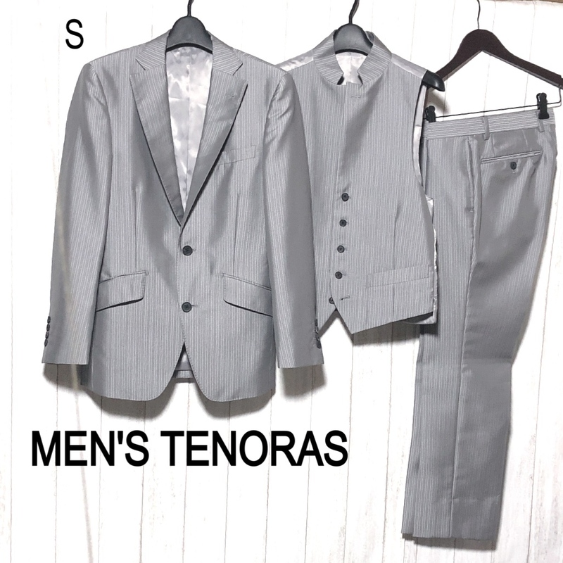 メンズティノラス スリーピーススーツ/MEN'S TENORAS ストライプ セットアップ