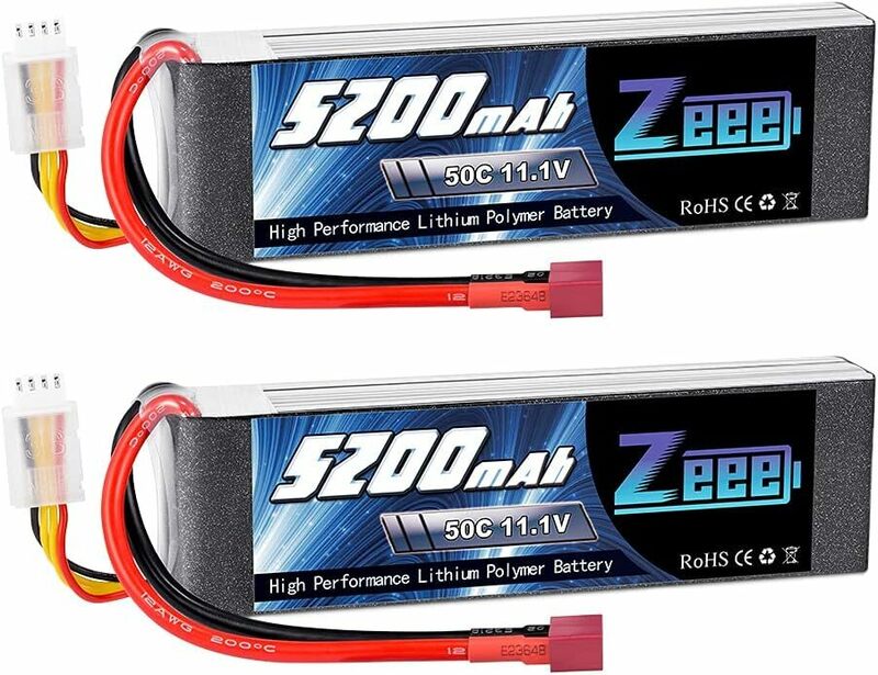 3S リポバッテリー 11.1V 50C 5200mAh Tプラグ付き ラジコン製品バッテリー 大容量バッテリー 無人機用 RCカー用 RCトラック用