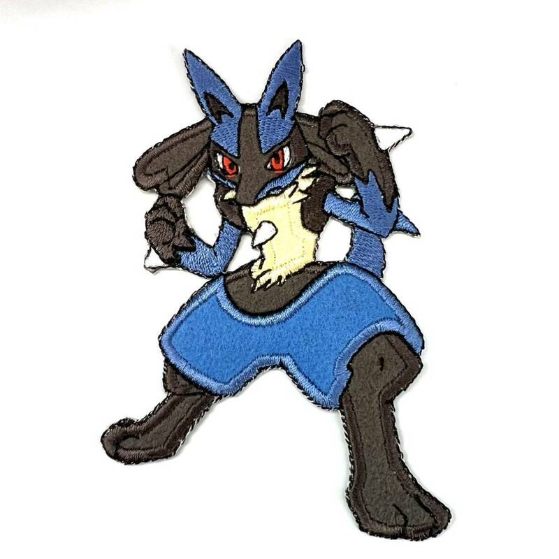 レア 2002 未使用 ポケモン ルカリオ ポケットモンスター 刺繍 ワッペン pokemon 当時 稲垣 lucario グッズ japan 新品 patch 大 big