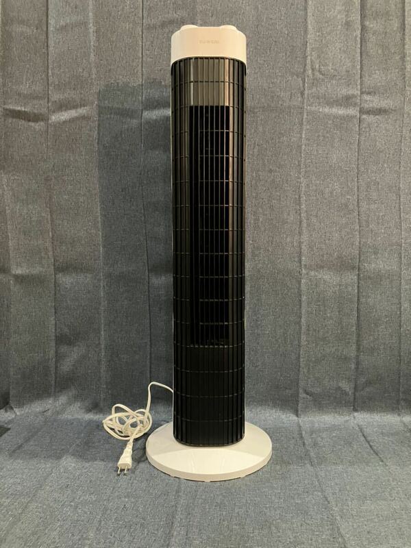【2021年製】IRIS OHYAMA アイリスオーヤマ タワーファン TWF-M73-W 定格電力 AC-100V 定格周波数 50/60Hz 電流ヒューズ0.63A さ