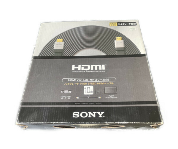 完動品 美品 ソニー SONY DLC-HD100HF [HDMI-HDMIケーブル 10m 貴重 レア ヴィンテージ 