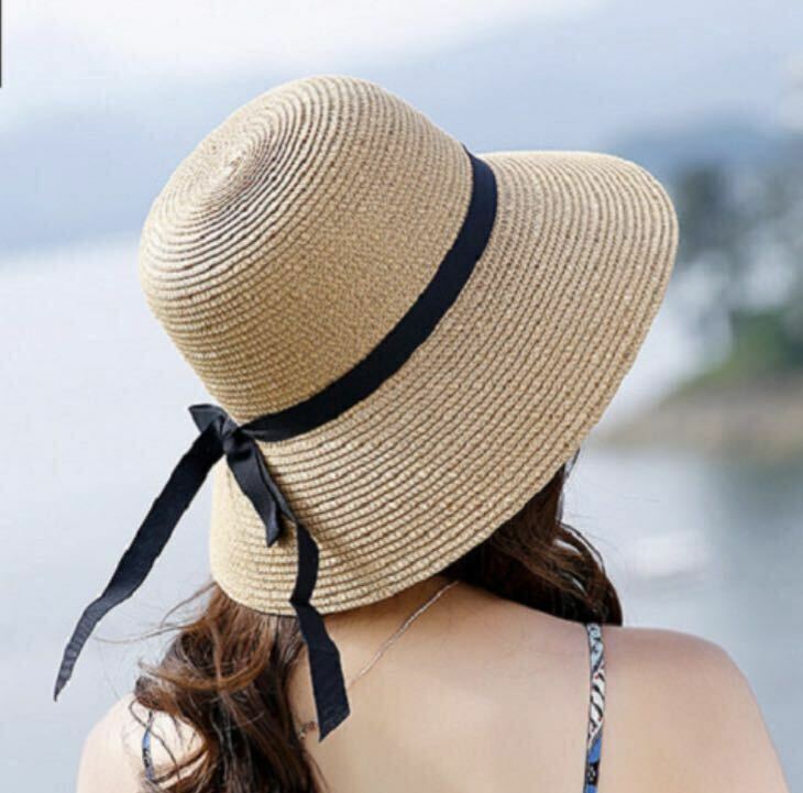 人気　麦わら帽子 ハット 帽子 レディース　夏　プール　UVカット　日焼け防止