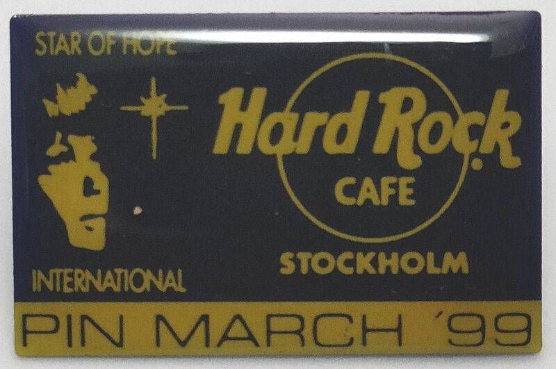 ピンズ　ハードロックカフェ　ストックホルム　HARD ROCK CAFE　STOCKHOLM　STAR OF HOPE　PIN MARCH '99　ピンバッジ ピンバッチ